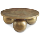Coffee Table Triplet Antique Brass Coffee Table