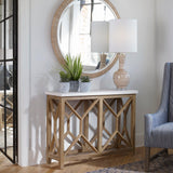 Console & Sofa Tables Catali Ivory Stone Console Table