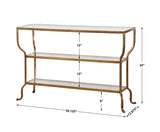 Console & Sofa Tables Deline Gold Console Table