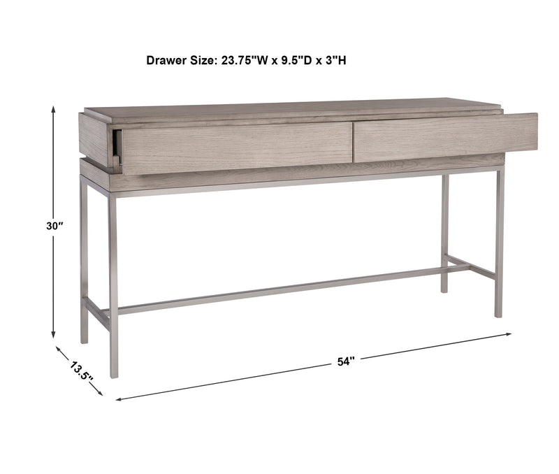 Console & Sofa Tables Kamala Gray Oak Console Table 