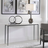 Console & Sofa Tables Nightfall White Marble Console Table