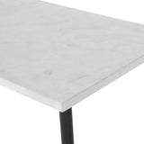 Console & Sofa Tables Nightfall White Marble Console Table