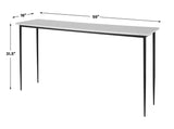 Console & Sofa Tables Nightfall White Marble Console Table