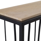 Console & Sofa Tables Reed Travertine Console Table