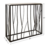 Console & Sofa Tables Reed Travertine Console Table