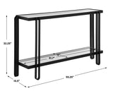 Console & Sofa Tables Shadow Black Iron Console Table