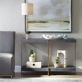 Console & Sofa Tables Taja Modern Brass / Wood Console Table