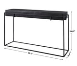 Console & Sofa Tables Telone Modern Black Console Table
