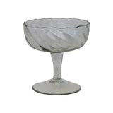 Barware 6 oz. Hand-Blown Twisted Stemmed Coupe Glass