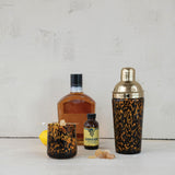 Drinking Glasses 10 oz. Confetti Drinking Glass, Tortoise Shell Finish