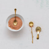 Serveware Stainless Steel Shell Shaped Spoon, Gold Finish