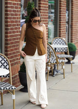 Lifestyle Pipa Embroidered Cutout Wide Leg Jeans