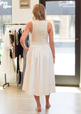 Wilder Linen & Cotton Poplin Vest Dress