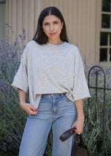 Lifestyle Vince Rolled Knit Sweater // Gray