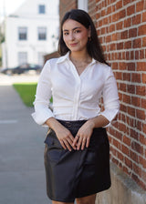 Lifestyle Cooper Canal Pleat Shirt // Ivory