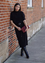 Anica Knit Midi Dress with Belt