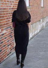 Anica Knit Midi Dress with Belt