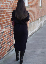 Lifestyle Anica Knit Midi Dress with Belt
