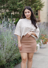 Lifestyle Butter Modal Skort // Latte