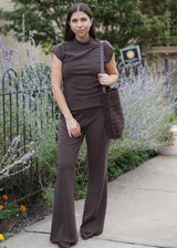 Lifestyle Brady Mock Neck Sweater Lounge Set // Cocoa