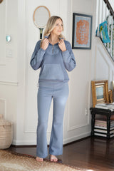 Lifestyle Rowan Quarter Zip Sweater // Slate