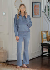 Lifestyle Rowan Quarter Zip Sweater // Slate