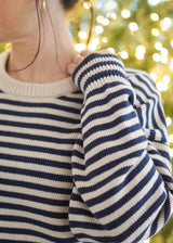 Cosie Navy Stripe Knit Set