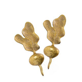 Decorative Object Gold Gilded Radish