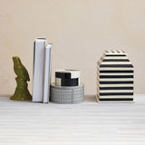 Decorative Storage Black & White Stripe Decorative Box
