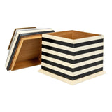 Decorative Storage Black & White Stripe Decorative Box