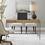 Desk Aristotle Natuiral Wood Modern Desk