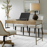Desk Aristotle Natuiral Wood Modern Desk