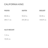 Double Welted Oatmeal Upholstered Bed California King - Ships Early July