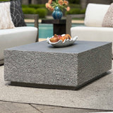 Outdoor Hesston Outdoor Concrete Coffee Table