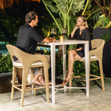 Outdoor Kavali Outdoor Wicker Counter Stool