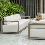 Outdoor Remsen Outdoor Gray Sofa