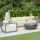 Outdoor Remsen Outdoor Gray Sofa