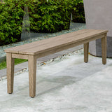 Outdoor Forsyth Dark Gray Outdoor Bench