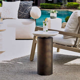 Outdoor Olso Bronze Outdoor Accent Table