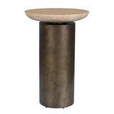 Outdoor Oslo Brass Outdoor Accent Table
