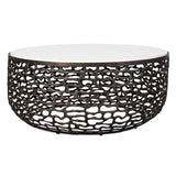 Outdoor Sabena White Marble Outdoor Coffee Table