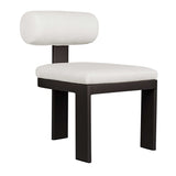 Outdoor Bolster Back White Outdoor Dining Chair