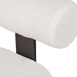 Outdoor Bolster Back White Outdoor Dining Chair