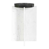 Outdoor Olina Marble Outdoor Accent Table
