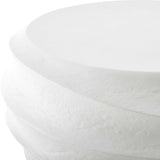 Outdoor Winded Outdoor White Coffee Table