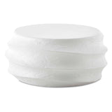 Outdoor Winded Outdoor White Coffee Table