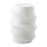 Outdoor Winded Outdoor White Accent Table