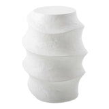 Outdoor Winded Outdoor White Accent Table