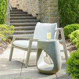 Outdoor Lithos Gray Outdoor Accent Table