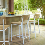 Outdoor Calbas White Outdoor Counter Stool